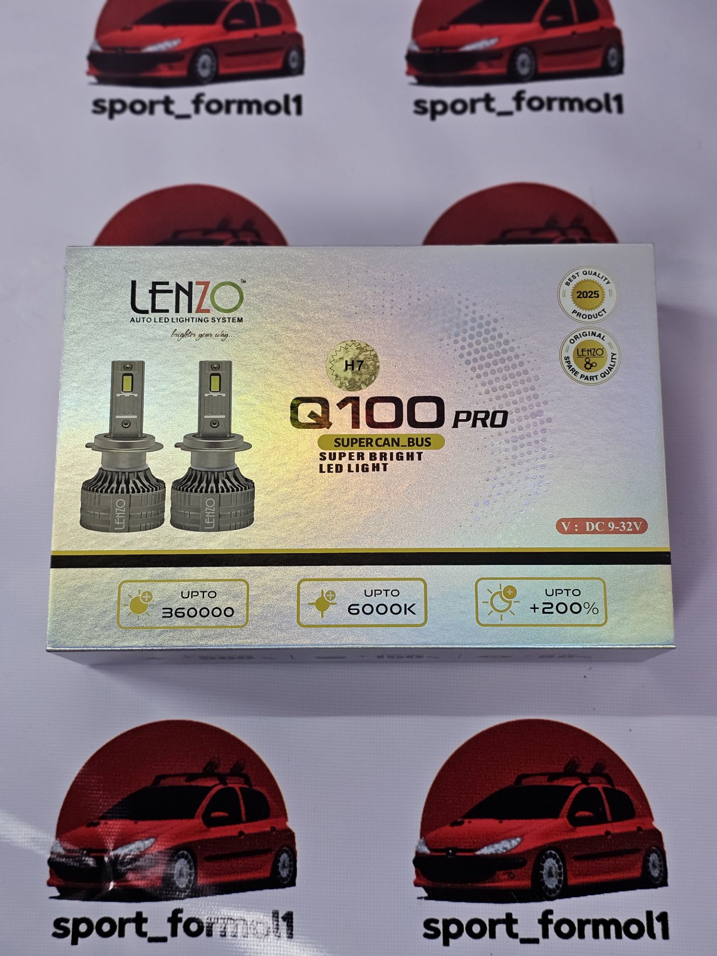 هدلایت Q100 PRO لنزو پایه H1 H4 H7 880