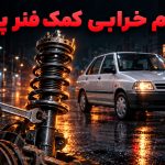 علائم خرابی کمک فنر پراید