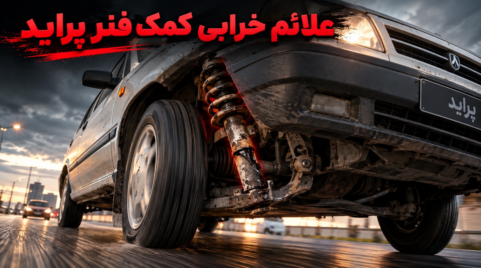 مشکلات کمک فنر خراب پراید