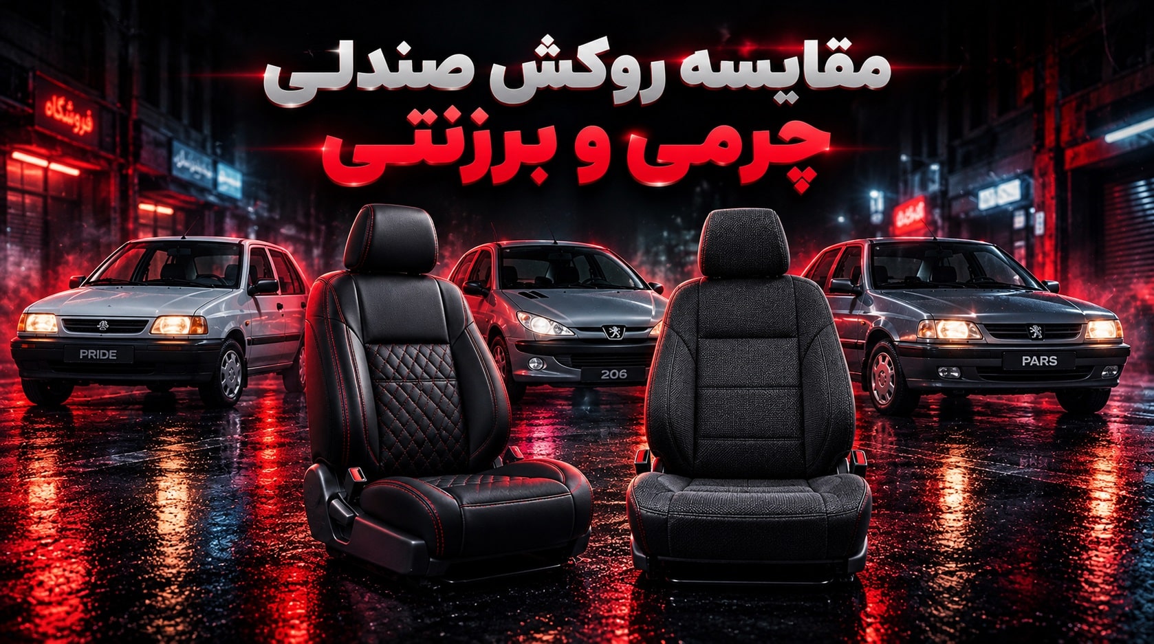 روکش صندلی چرمی یا برزنتی؟